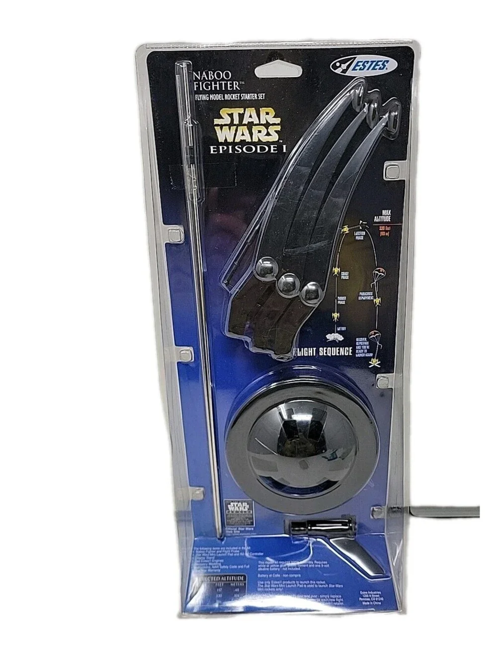 Star Wars Flying Model Rocket Kit Episode 1 Flies 330 Ft Complete Launch System